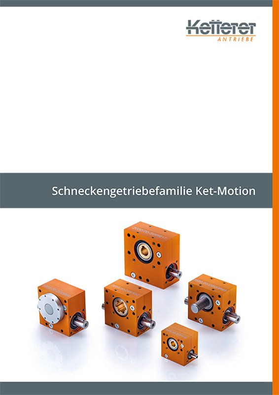 Produktbroschüre Schneckengetriebefamilie Ket-Motion